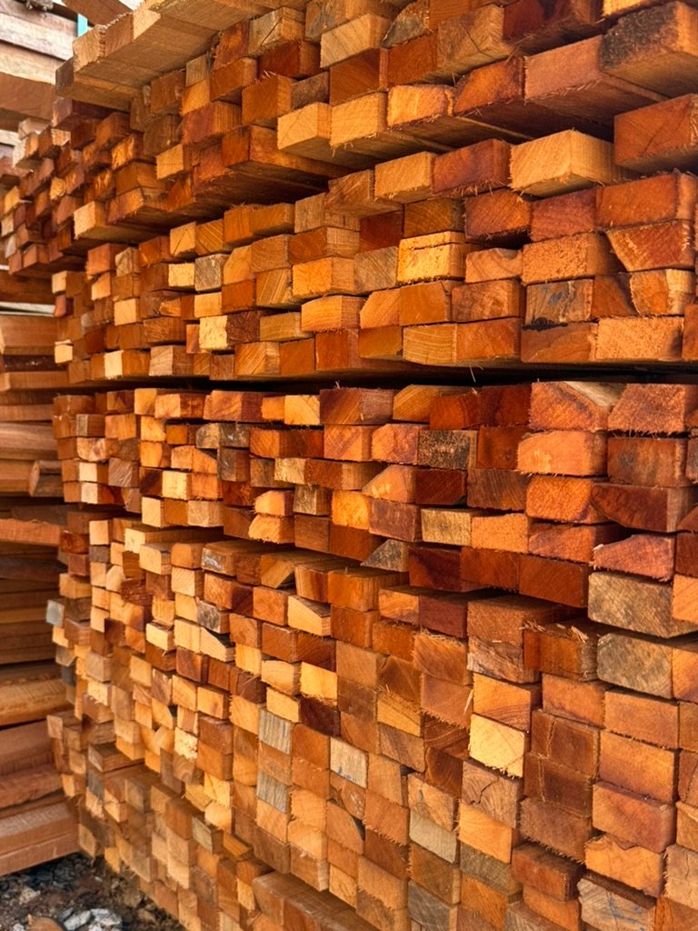 Stacked sawn timber at the Hang Soon yard