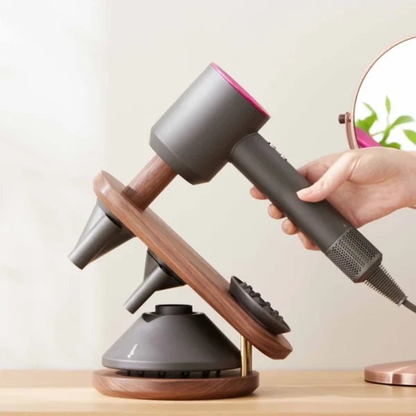 Premium Wooden Stand for Dyson Hairdryer - Image 2